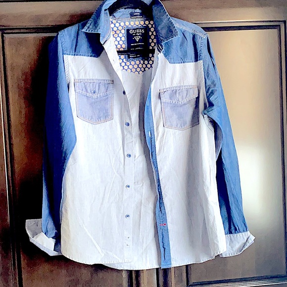 Unisex - Guess Western slim fit Austin top - Picture 1 of 6